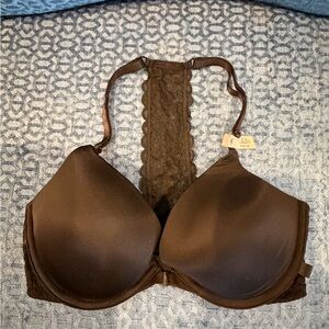Victoria's Secret Black racer back Bra sports bra sz 32D